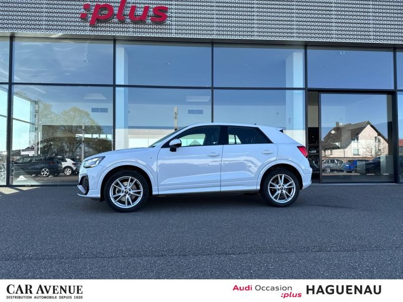 Occasion AUDI Q2 35 TDI 150 S line S tronic 7 Matrix led sièges avant chauffants audi smartphone pack esthetique n 2023 Blanc Glacier métallisé 34989 € à Haguenau