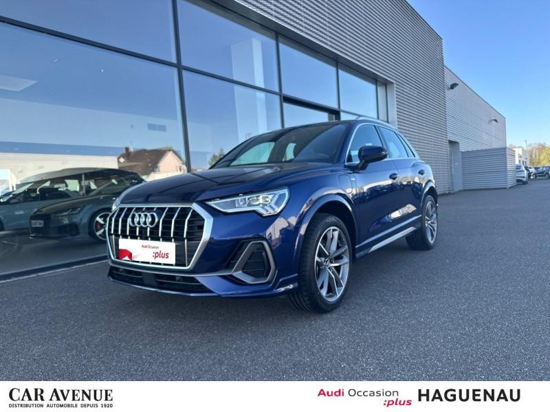 Used AUDI Q3 45 TFSI e 245ch S line S tronic 6 2021 Bleu Navarre métallisé € 34989 in Haguenau