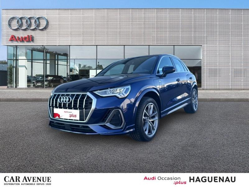 Used AUDI Q3 45 TFSI e 245ch S line S tronic 6 2021 Bleu Navarre métallisé € 34989 in Haguenau