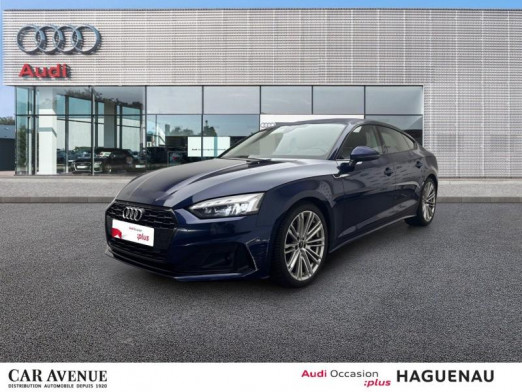 Used AUDI A5 Sportback 40 TDI 204 Avus S tronic 7 / Cuir Alcantara / Virtual Cockpit / GPS MMI / Feux Matrix L 2021 Bleu Navarre métallisé € 33,989 in Haguenau