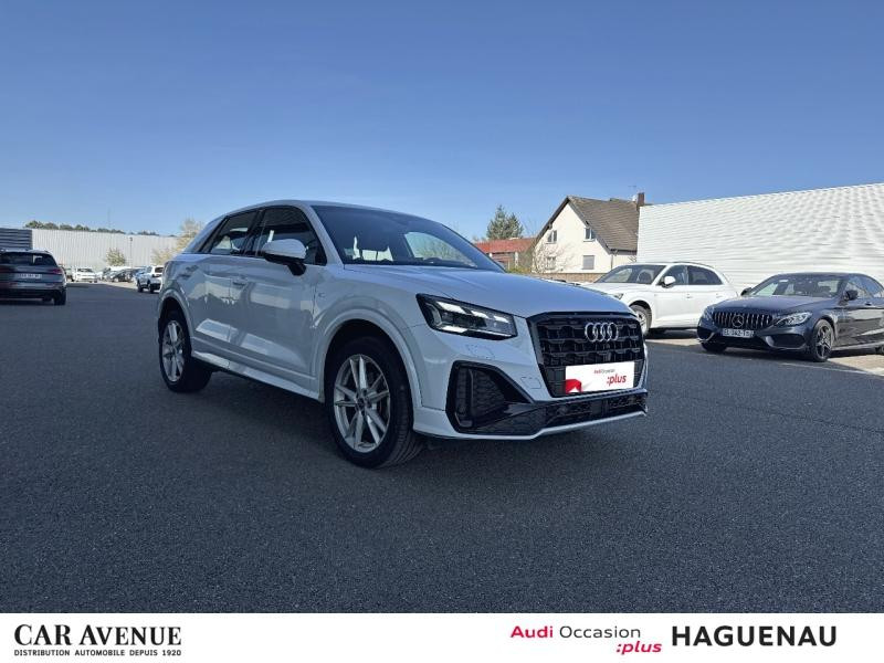 Occasion AUDI Q2 35 TDI 150 S line S tronic 7 Matrix led sièges avant chauffants audi smartphone pack esthetique n 2023 Blanc Glacier métallisé 34989 € à Haguenau