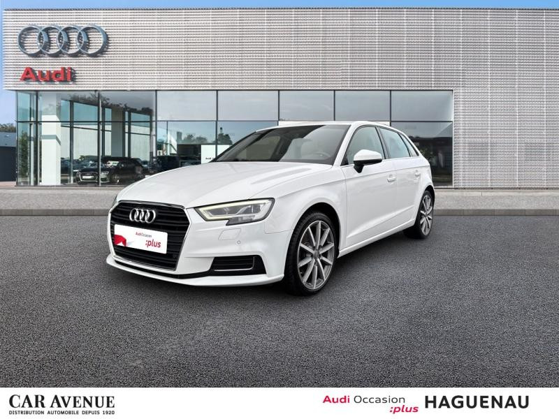 Occasion AUDI A3 Sportback 35 TDI 150 Design Luxe S tronic 7/ Sièges Cuir / Virtual Cockpit / GPS / Caméra / Keyle 2019 Blanc Ibis 22989 € à Haguenau