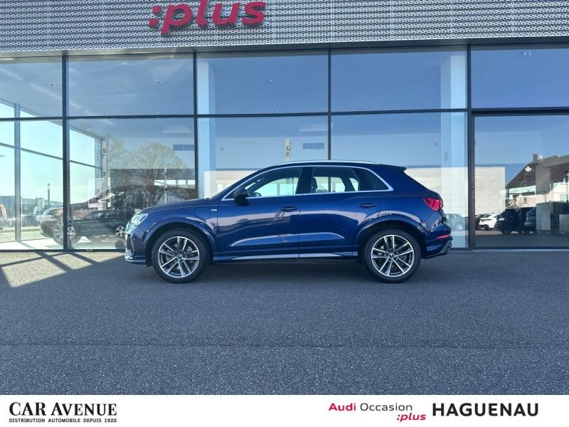 Used AUDI Q3 45 TFSI e 245ch S line S tronic 6 2021 Bleu Navarre métallisé € 34989 in Haguenau