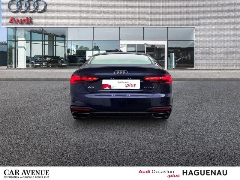 Occasion AUDI A5 Sportback 40 TDI 204 Avus S tronic 7 / Cuir Alcantara / Virtual Cockpit / GPS MMI / Feux Matrix L 2021 Bleu Navarre métallisé 33989 € à Haguenau