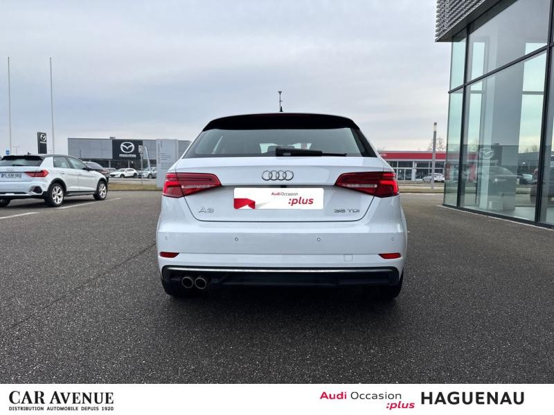 Occasion AUDI A3 Sportback 35 TDI 150 Design Luxe S tronic 7/ Sièges Cuir / Virtual Cockpit / GPS / Caméra / Keyle 2019 Blanc Ibis 22989 € à Haguenau