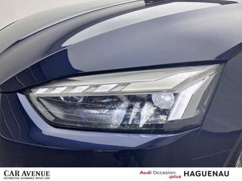 Occasion AUDI A5 Sportback 40 TDI 204 Avus S tronic 7 / Cuir Alcantara / Virtual Cockpit / GPS MMI / Feux Matrix L 2021 Bleu Navarre métallisé 33989 € à Haguenau