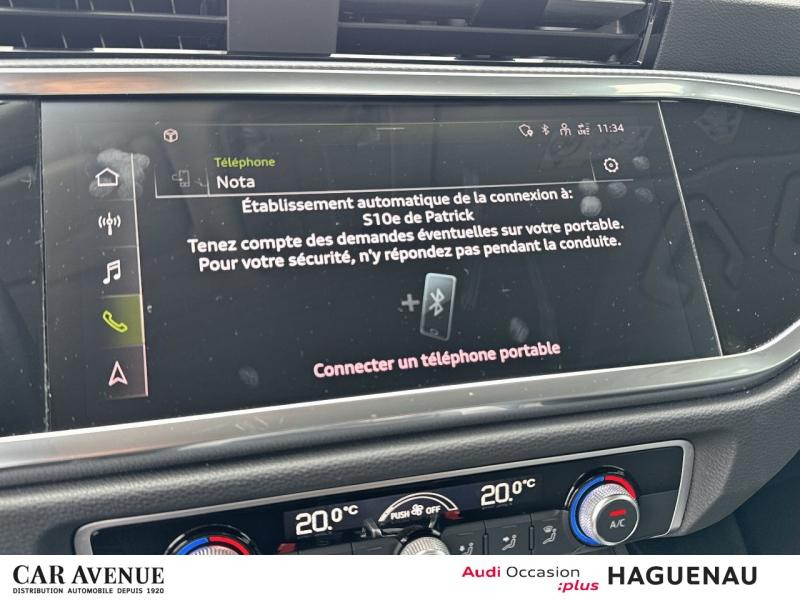 Occasion AUDI Q3 35 TFSI 150 Business line S tronic 7 / Virtual Cockpit / GPS / Caméra / Feux LED / Attelage 2021 Blanc Glacier métallisé 29989 € à Haguenau