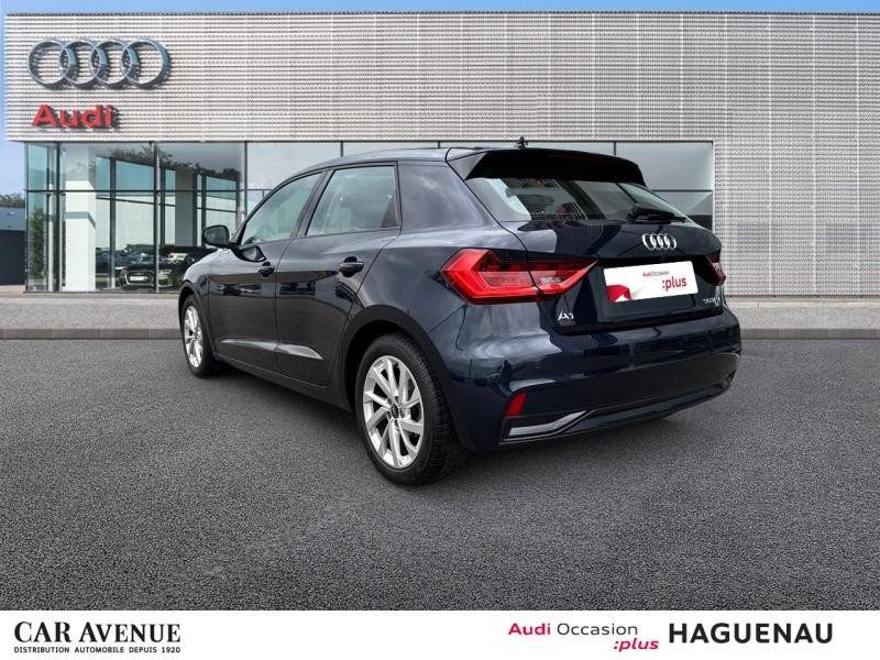 Occasion AUDI A1 Sportback 30 TFSI 110ch Design Luxe S tronic 7 CAMERA CLE CONFORT NAVIGATION LED AUDI MUSIC INTER 2021 Bleu Firmament/Arches+pav Gris Manhattan 21989 € à Haguenau