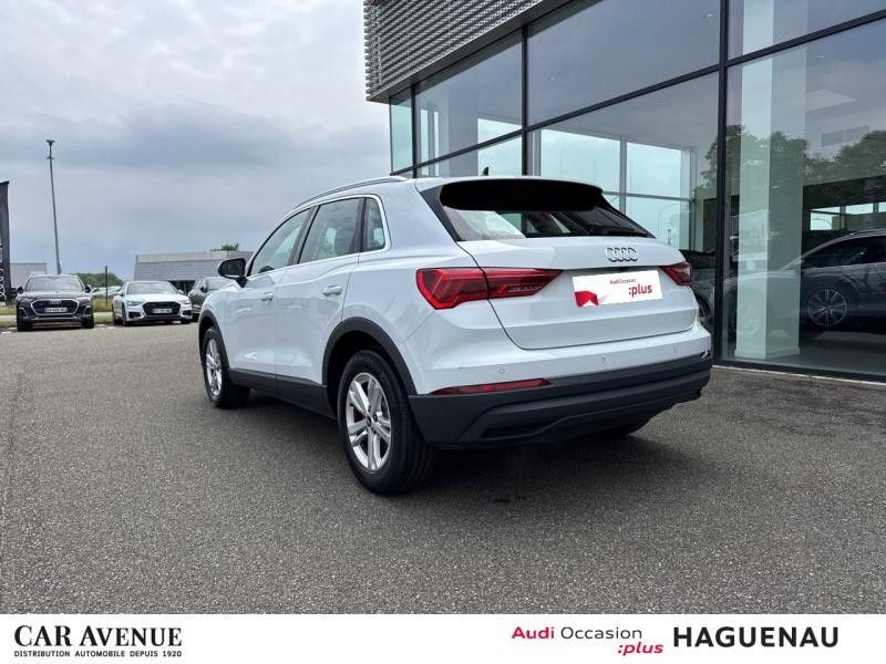 Occasion AUDI Q3 35 TFSI 150 Business line S tronic 7 / Virtual Cockpit / GPS / Caméra / Feux LED / Attelage 2021 Blanc Glacier métallisé 29989 € à Haguenau