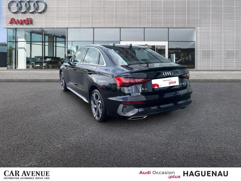 Occasion AUDI A3 Berline 35 TFSI 150 Mild Hybrid S line S tronic 7 CAMERA DE RECUL SMARTPHONE INTERFACE SIEGES AV 2024 Noir Mythic métallisé 33989 € à Haguenau