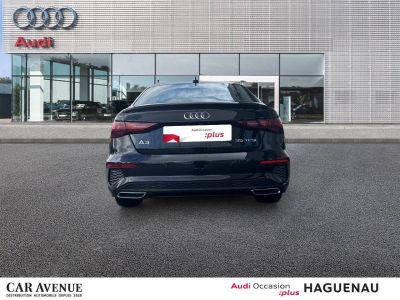 Occasion AUDI A3 Berline 35 TFSI 150 Mild Hybrid S line S tronic 7 CAMERA DE RECUL SMARTPHONE INTERFACE SIEGES AV 2024 Noir Mythic métallisé 33989 € à Haguenau