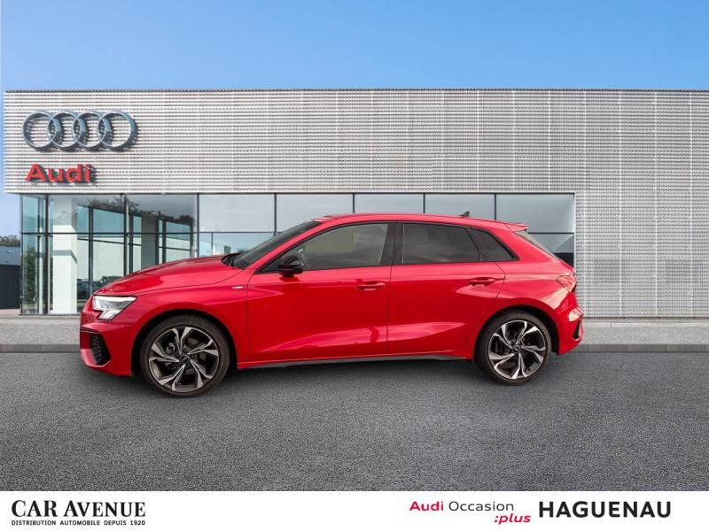 Occasion AUDI A3 Sportback 35 TFSI 150 Mild Hybrid S line S tronic 7 SIEGES AV CHAUFFANTS REGULATEUR ADAPTATIF  VO 2024 Rouge Tango métallisé 32989 € à Haguenau