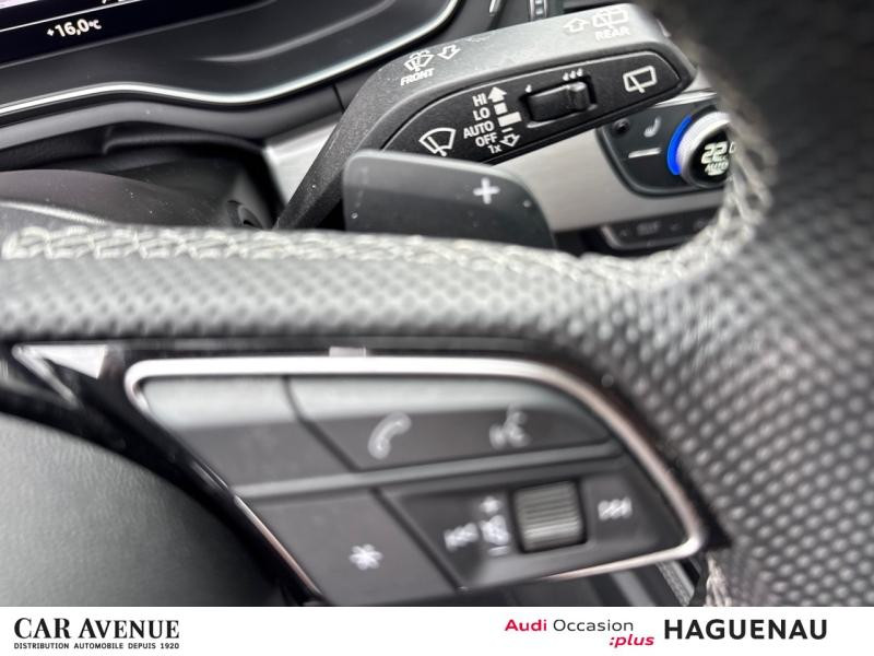Occasion AUDI A4 Avant 35 TDI 163 S Edition S tronic 7 9cv CAMERA DE RECUL SIEGES AV ELECTRIQUES CHAUFFANTS ET MAS 2022 Blanc glacier métallisé 27989 € à Haguenau