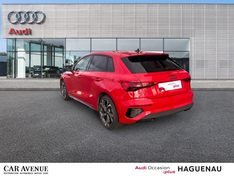 Occasion AUDI A3 Sportback 35 TFSI 150 Mild Hybrid S line S tronic 7 SIEGES AV CHAUFFANTS REGULATEUR ADAPTATIF  VO 2024 Rouge Tango métallisé 32989 € à Haguenau