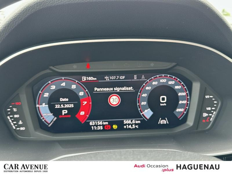 Occasion AUDI Q3 35 TFSI 150 Business line S tronic 7 / Virtual Cockpit / GPS / Caméra / Feux LED / Attelage 2021 Blanc Glacier métallisé 27449 € à Haguenau