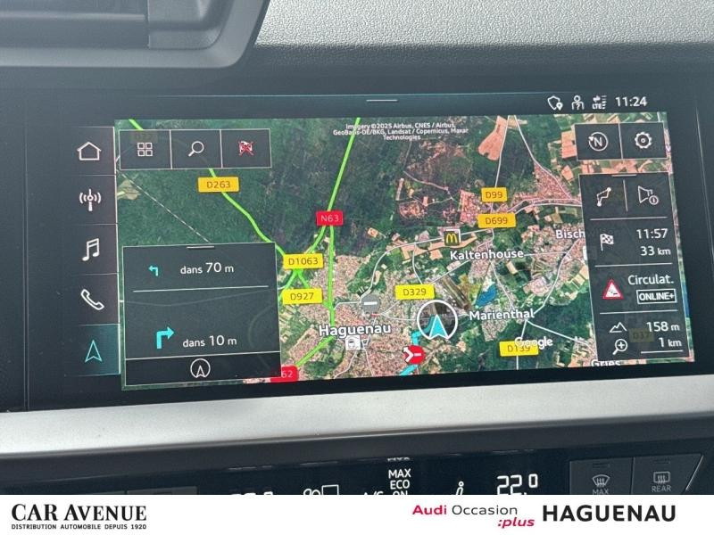 Occasion AUDI A3 Berline 35 TFSI 150 Mild Hybrid S line S tronic 7 CAMERA DE RECUL SMARTPHONE INTERFACE SIEGES AV 2024 Noir Mythic métallisé 33989 € à Haguenau