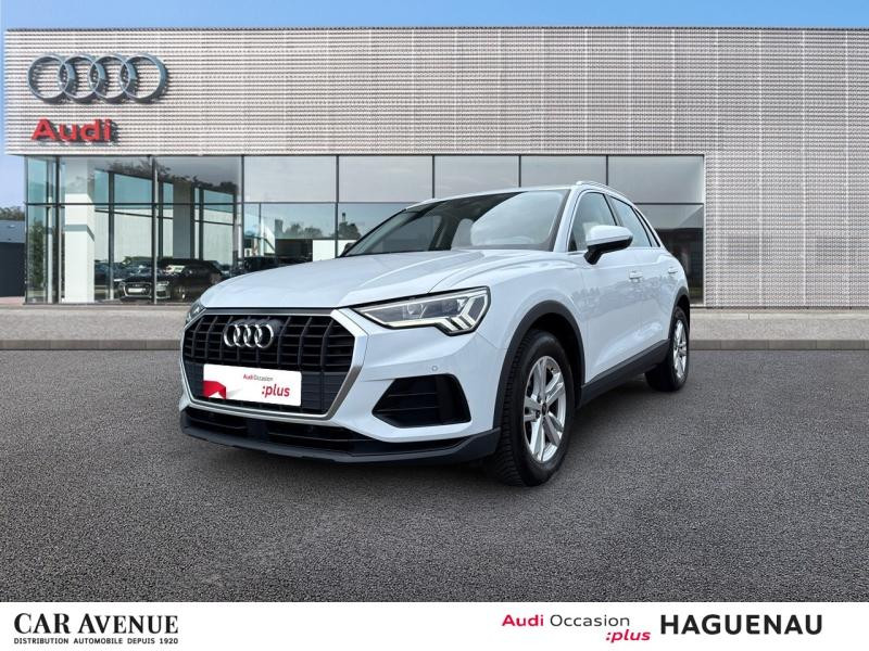 Occasion AUDI Q3 35 TFSI 150 Business line S tronic 7 / Virtual Cockpit / GPS / Caméra / Feux LED / Attelage 2021 Blanc Glacier métallisé 27449 € à Haguenau