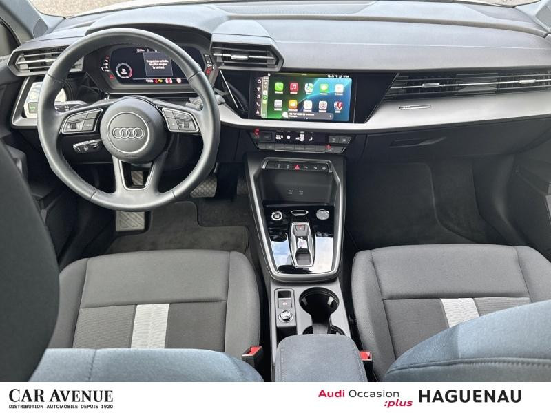 Occasion AUDI A3 Sportback 30 TFSI 116ch MICRO Hybride Design S tronic 7 SMARTPHONE INTERFACE PALETTES AU VOLANT L 2024 Blanc Arkona 27489 € à Haguenau