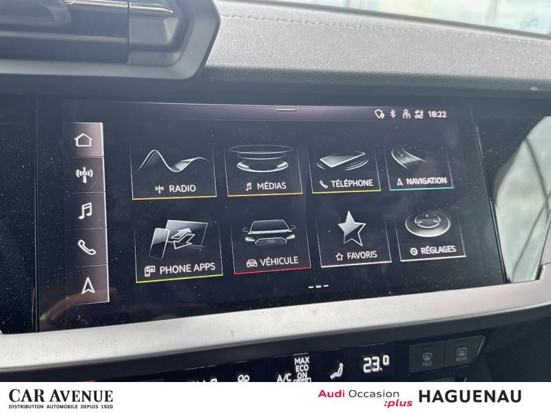 Occasion AUDI A3 Sportback 35 TFSI 150 Mild Hybrid S line S tronic 7 SIEGES AV CHAUFFANTS REGULATEUR ADAPTATIF  VO 2024 Rouge Tango métallisé 32989 € à Haguenau