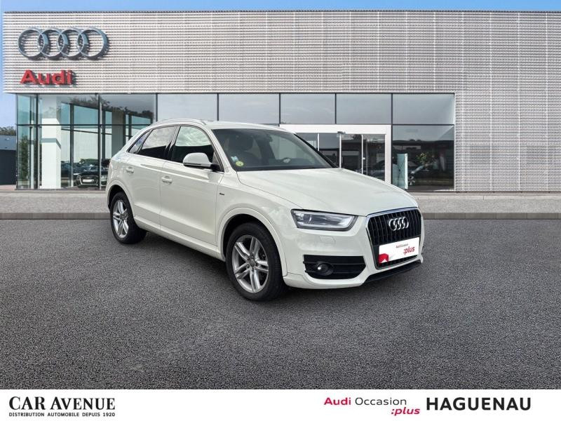 Occasion AUDI Q3 2.0 TDI 177 S line peinture intégrale volant sport vitres arr surteintées trappe à ski 2013 Blanc Amalfi 13989 € à Haguenau