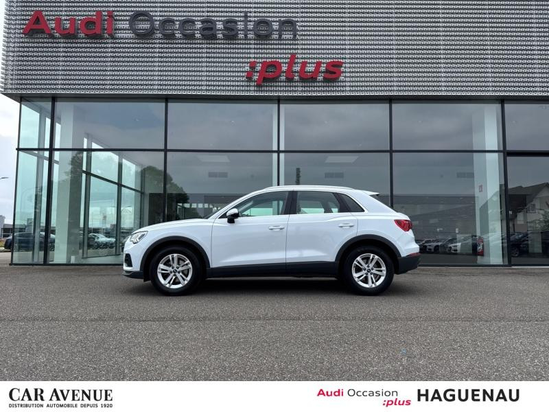 Occasion AUDI Q3 35 TFSI 150 Business line S tronic 7 / Virtual Cockpit / GPS / Caméra / Feux LED / Attelage 2021 Blanc Glacier métallisé 27449 € à Haguenau