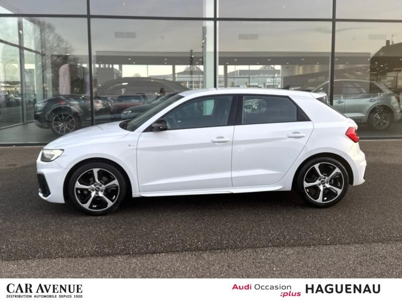 Used AUDI A1 Sportback 35 TFSI 150 S line S tronic 7 / Sellerie Cuir-Tissu / Feux LED / Clé Confort / Régulate 2021 Blanc Glacier/Arches+pav Noir Mythic € 24889 in Haguenau