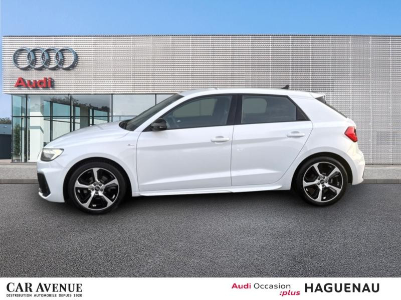 Used AUDI A1 Sportback 35 TFSI 150 S line S tronic 7 / Sellerie Cuir-Tissu / Feux LED / Clé Confort / Régulate 2021 Blanc Glacier/Arches+pav Noir Mythic € 24889 in Haguenau