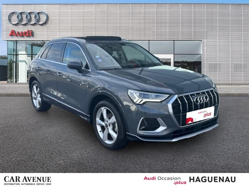 Used AUDI Q3 35 TFSI 150 Mild Hybrid Design Luxe S tronic 7 CAMERA 360° SELLERIE ALCANTARA LEDS AVEC CLIGNOTAN 2021 Gris Nano métallisé € 34889 in Haguenau