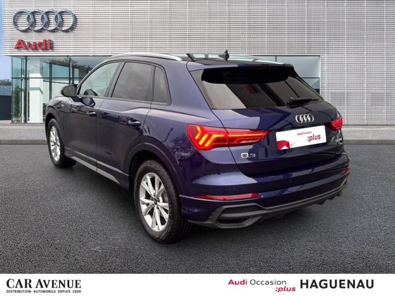 Occasion AUDI Q3 35 TDI 150 S line S tronic 7 / Virtual Cockpit Plus / GPS / Caméra / Hayon Electrique 2024 Bleu Navarre métallisé 39989 € à Haguenau