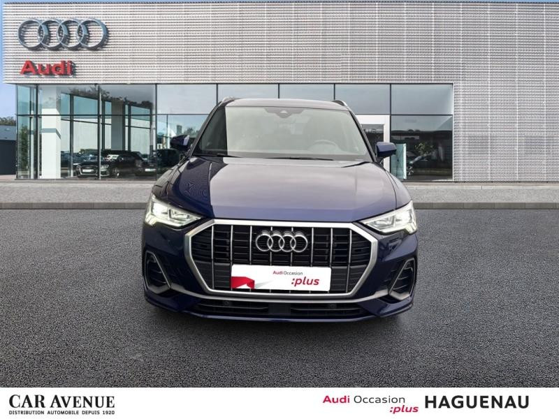 Occasion AUDI Q3 35 TDI 150 S line S tronic 7 / Virtual Cockpit Plus / GPS / Caméra / Hayon Electrique 2024 Bleu Navarre métallisé 39989 € à Haguenau
