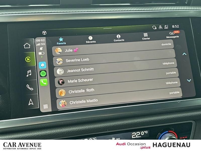 Occasion AUDI Q3 35 TDI 150 S line S tronic 7 / Virtual Cockpit Plus / GPS / Caméra / Hayon Electrique 2024 Bleu Navarre métallisé 39989 € à Haguenau