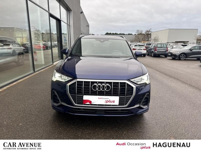 Occasion AUDI Q3 35 TDI 150 S line S tronic 7 / Virtual Cockpit Plus / GPS / Caméra / Hayon Electrique 2024 Bleu Navarre métallisé 39989 € à Haguenau
