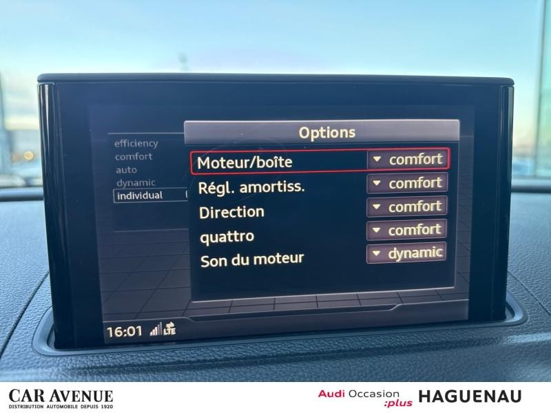 Occasion AUDI S3 Sportback 50 TFSI 300 quattro S tronic 7 SMARTPHONE INTERFACE SIEGES AV CHAUFFANTS VOLANT MEPLAT 2019 Noir Mythos 34990 € à Haguenau
