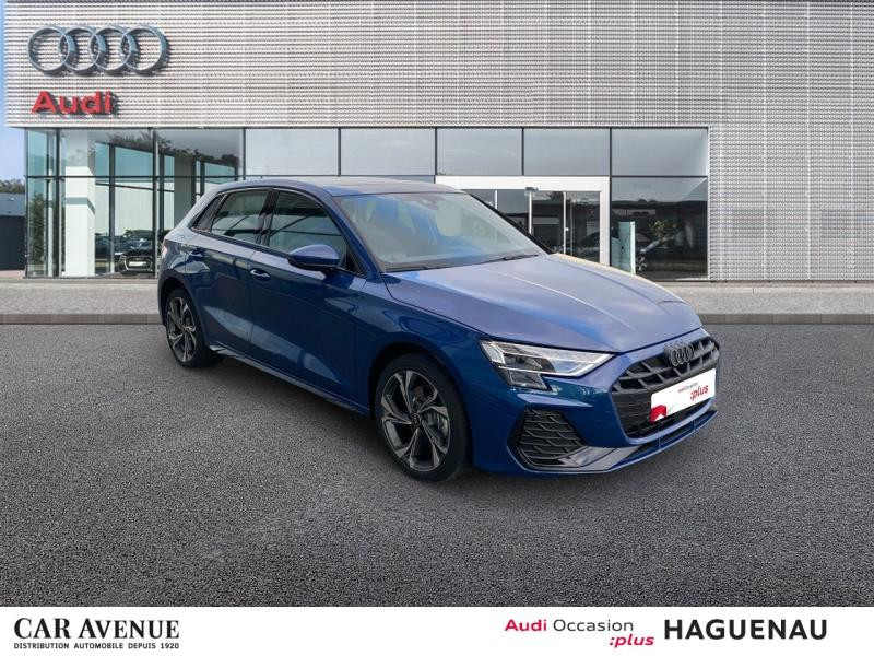 Occasion AUDI A3 Sportback 40 TFSI e 204ch PHEV S tronic 6 NOUVELLE PHASE 2025 Bleu Ascari métallisé 45990 € à Haguenau