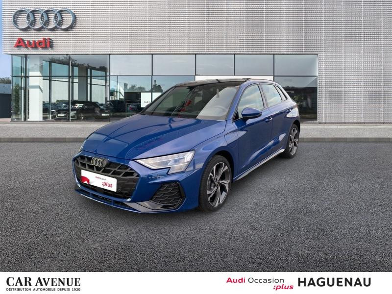 Occasion AUDI A3 Sportback 40 TFSI e 204ch PHEV S tronic 6 NOUVELLE PHASE 2025 Bleu Ascari métallisé 45990 € à Haguenau