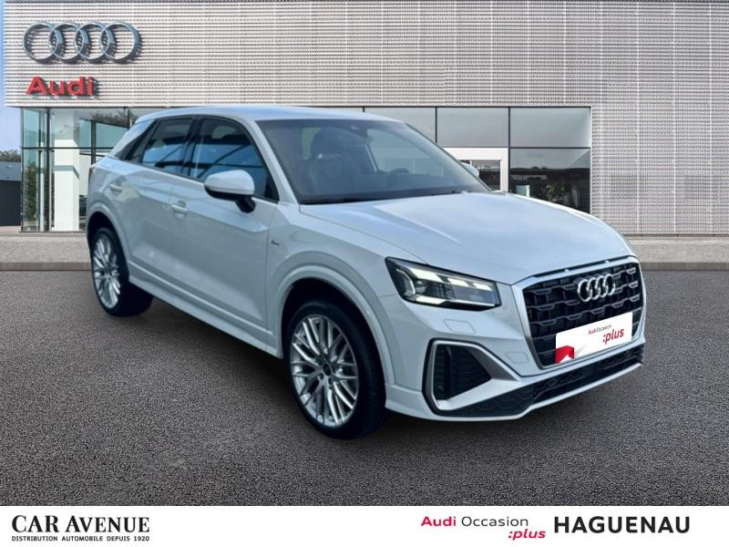 Occasion AUDI Q2 35 TDI 150 S line S tronic 7 MATRIX LED HAYON ELEC ECLAIRAGE MULTICOLORE JANTES 19' AUDI SPORT SM 2024 Blanc Glacier métallisé 36489 € à Haguenau