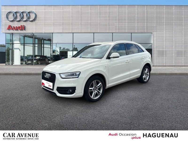 Used AUDI Q3 2.0 TDI 177 S line peinture intégrale volant sport vitres arr surteintées trappe à ski 2013 Blanc Amalfi € 12989 in Haguenau