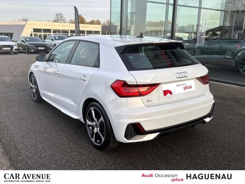 Used AUDI A1 Sportback 35 TFSI 150 S line S tronic 7 / Sellerie Cuir-Tissu / Feux LED / Clé Confort / Régulate 2021 Blanc Glacier/Arches+pav Noir Mythic € 24489 in Haguenau