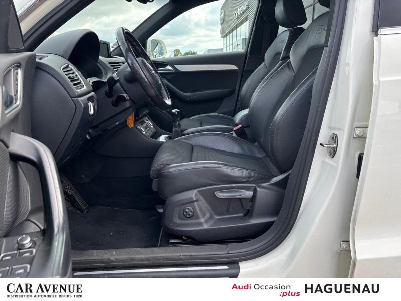 Used AUDI Q3 2.0 TDI 177 S line peinture intégrale volant sport vitres arr surteintées trappe à ski 2013 Blanc Amalfi € 12989 in Haguenau