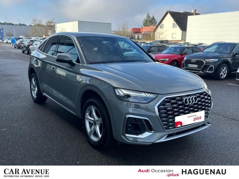 Occasion AUDI Q5 Sportback 40 TDI Mild Hybrid 204 S line quattro S tronic 7 / Virtual Cockpit Plus / GPS / Caméra 2022 Gris quantum 36989 € à Haguenau