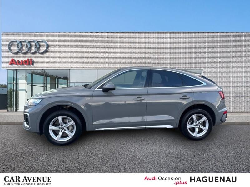 Occasion AUDI Q5 Sportback 40 TDI Mild Hybrid 204 S line quattro S tronic 7 / Virtual Cockpit Plus / GPS / Caméra 2022 Gris quantum 36989 € à Haguenau
