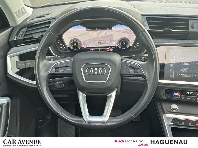Used AUDI Q3 35 TFSI 150 Mild Hybrid Design Luxe S tronic 7 CAMERA 360° SELLERIE ALCANTARA LEDS AVEC CLIGNOTAN 2021 Gris Nano métallisé € 34889 in Haguenau