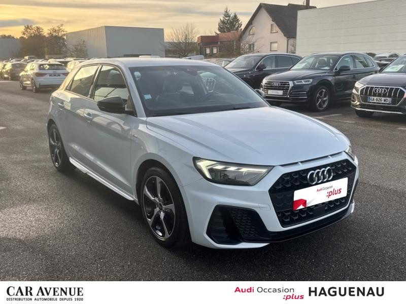 Used AUDI A1 Sportback 35 TFSI 150 S line S tronic 7 / Sellerie Cuir-Tissu / Feux LED / Clé Confort / Régulate 2021 Blanc Glacier/Arches+pav Noir Mythic € 24489 in Haguenau