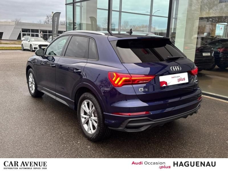 Used AUDI Q3 35 TDI 150 S line S tronic 7 / Virtual Cockpit Plus / GPS / Caméra / Hayon Electrique 2024 Bleu Navarre métallisé € 39489 in Haguenau
