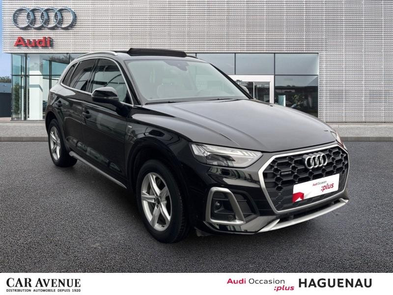 Used AUDI Q5 50 TFSI e 299 S line quattro S tronic 7 / Toit Panoramique / Virtual Cockpit / Caméra / Matrix LE 2023 Noir Mythic métallisé € 48989 in Haguenau