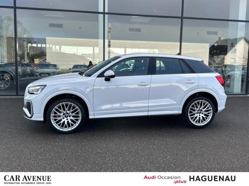 Used AUDI Q2 35 TDI 150 S line S tronic 7 MATRIX LED HAYON ELEC ECLAIRAGE MULTICOLORE JANTES 19' AUDI SPORT SM 2024 Blanc Glacier métallisé € 35989 in Haguenau