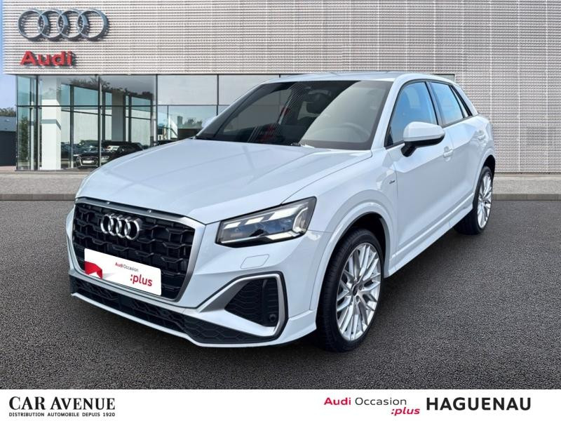 Used AUDI Q2 35 TDI 150 S line S tronic 7 MATRIX LED HAYON ELEC ECLAIRAGE MULTICOLORE JANTES 19' AUDI SPORT SM 2024 Blanc Glacier métallisé € 35989 in Haguenau