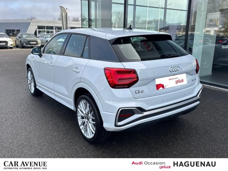 Used AUDI Q2 35 TDI 150 S line S tronic 7 MATRIX LED HAYON ELEC ECLAIRAGE MULTICOLORE JANTES 19' AUDI SPORT SM 2024 Blanc Glacier métallisé € 35989 in Haguenau