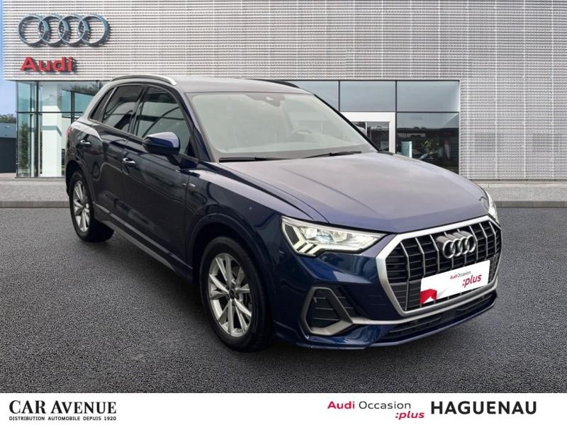 Used AUDI Q3 35 TDI 150 S line S tronic 7 / Virtual Cockpit Plus / GPS / Caméra / Hayon Electrique 2024 Bleu Navarre métallisé € 39489 in Haguenau