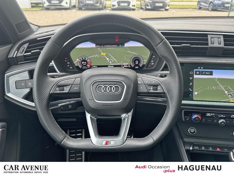 Used AUDI Q3 35 TFSI 150 S line plus S tronic 7 / Toit Panoramique / Virtual Cockpit / GPS / Caméra 2025 Noir Mythic métallisé € 43989 in Haguenau